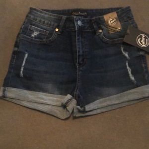 Brand new jean denim shorts size 14 girls